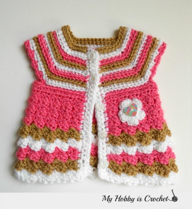 Short Sleeved Baby Cardigan Stripes and Bubbles 0-3 months  (Free Pattern)-free-crochet-pattern-baby-cardigan-0-3-mths-jpg