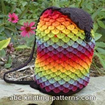 Crochet Rainbow Dragon Backpack-1300-jpg