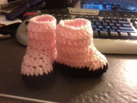 Some of my crocheted Items...Just a few.-baby-booties-jpg