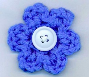 Last Minute Crochet Projects: 5 Minute Flower-5-minute-flower-jpg