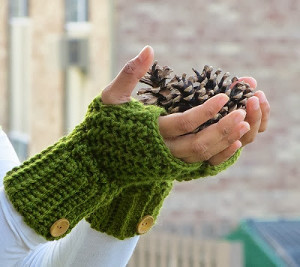 Stylish Fall or Winter Fingerless Gloves (English Crochet Pattern)-stylish-fall-fingerless-gloves_medium_id-650560-jpg