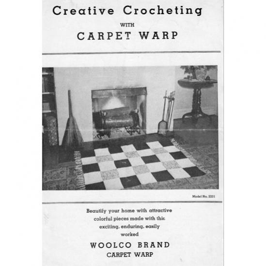 Crochet Rug Pattern (Free) and a Carpet Warp Story-woolco-leaflet-2231-crochet-rug-pattern-jpg