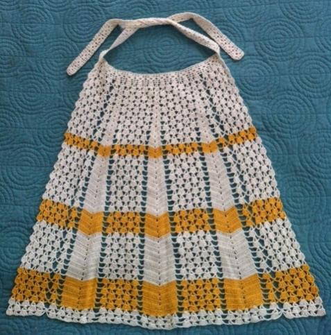 Old Vintage Crochet Apron I Bought-photo-jpg