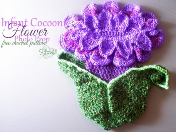 Infant Cocoon Flower Photo Prop - Free Crochet Pattern-infant-cocoon-flower-photo-prop-free-crochet-pattern-stitch11-jpg