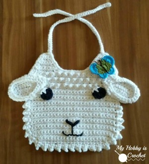 Sweet Lamb Baby Bib - FREE Crochet Pattern-lamb-baby-bib-free-crochet-pattern-pict-jpg