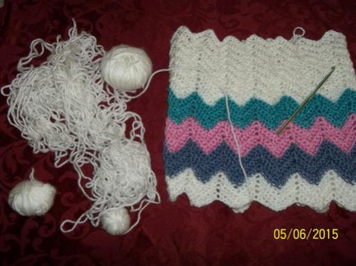My first afghan made while I was was with &quot;CrohetTalk&quot; for the last 30+yrs.! :)-100_0439-jpg
