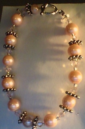 Crocheting Through Depression-pink-pearl-bracelet-w_slvr-spacers-sold-jpg