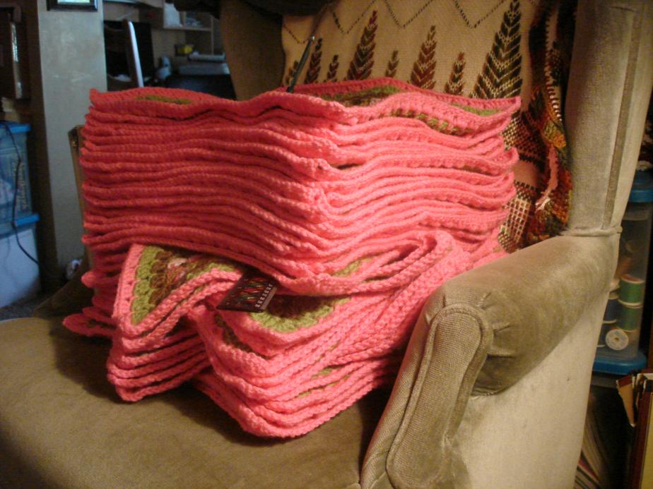 last row crocheted on to 30 squares for twin bedspread!-001-jpg