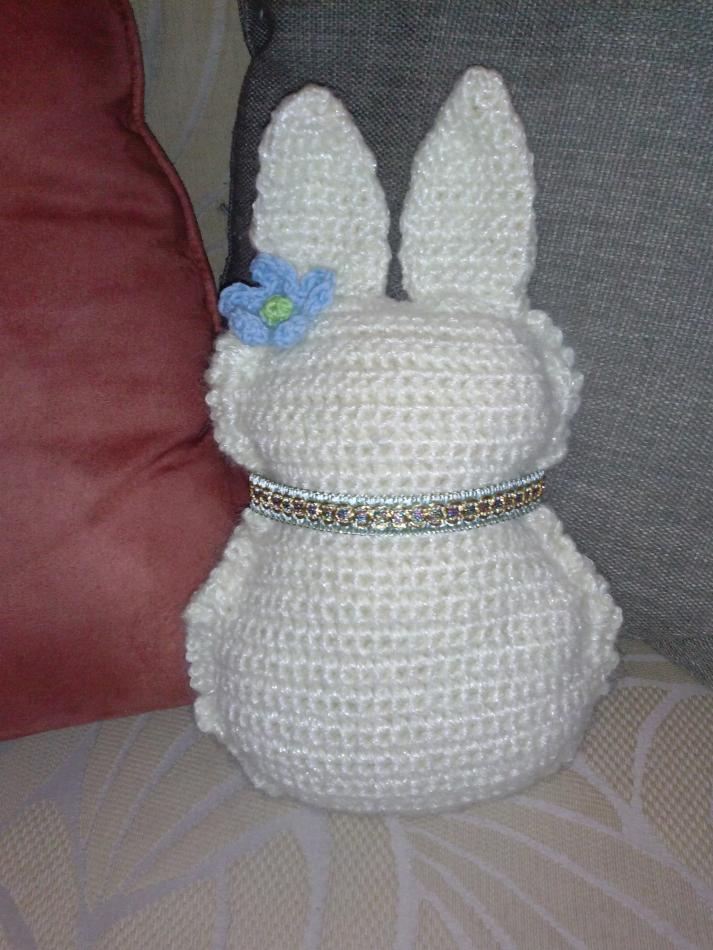 My Spring Bunny Small Pillow-bunny-jpg