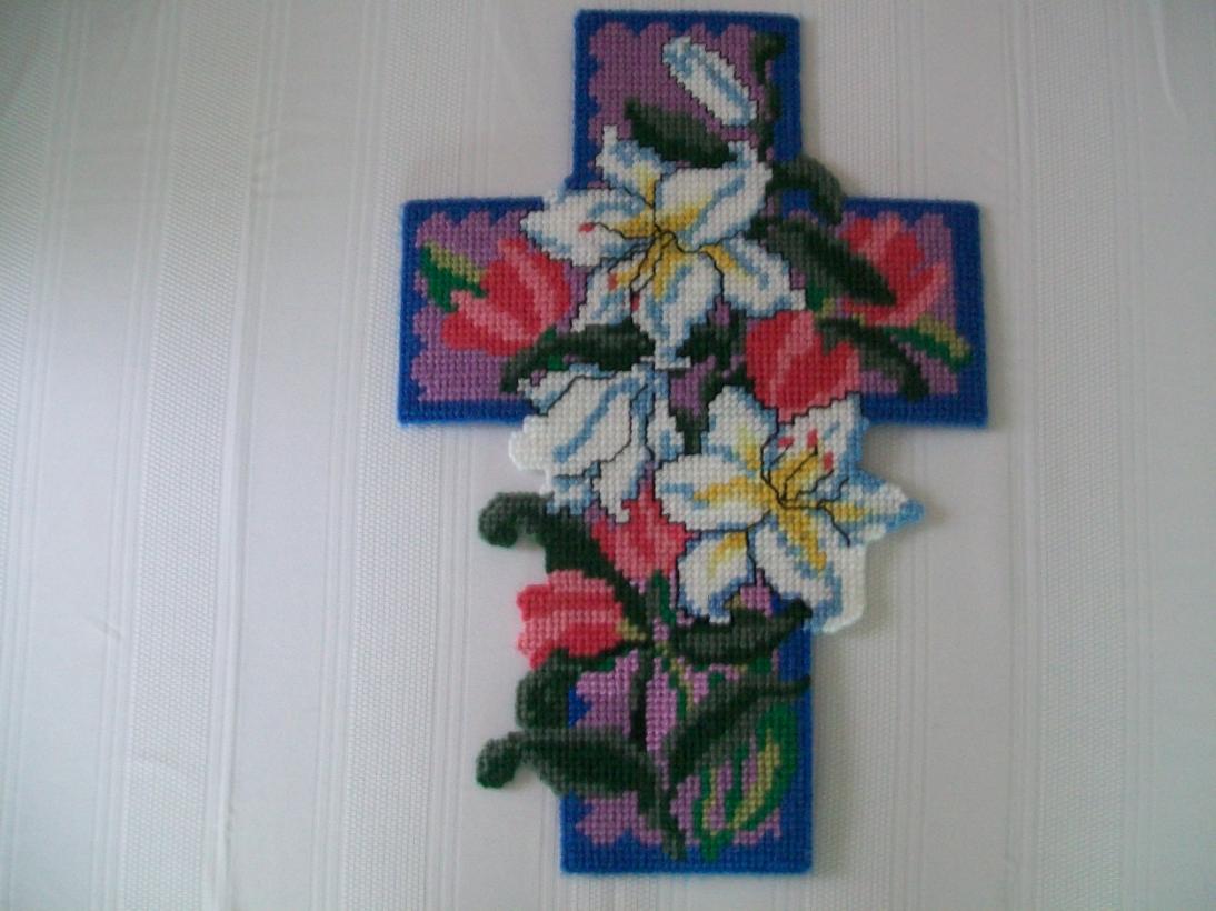 THE plastic canvas EASTER LILY CROSS IS FINALLY FINISHED-plastic-canvas-001-jpg
