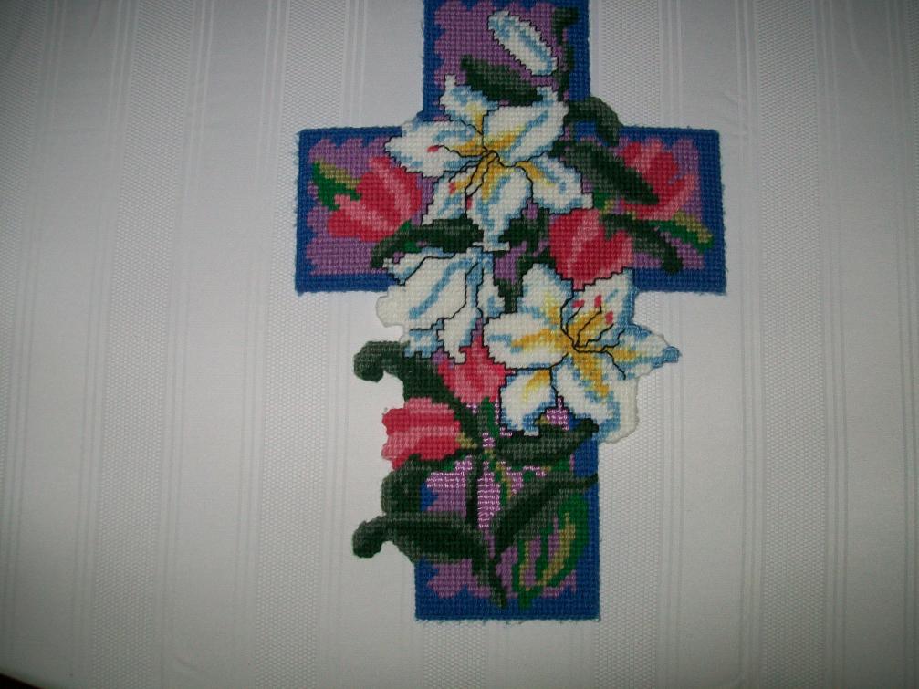 THE plastic canvas EASTER LILY CROSS IS FINALLY FINISHED-plastic-canvas-002-jpg