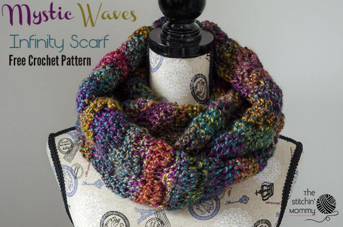 Crochet Mystic Waves Infinity Scarf-mysticwavesinfinityscarf-jpg