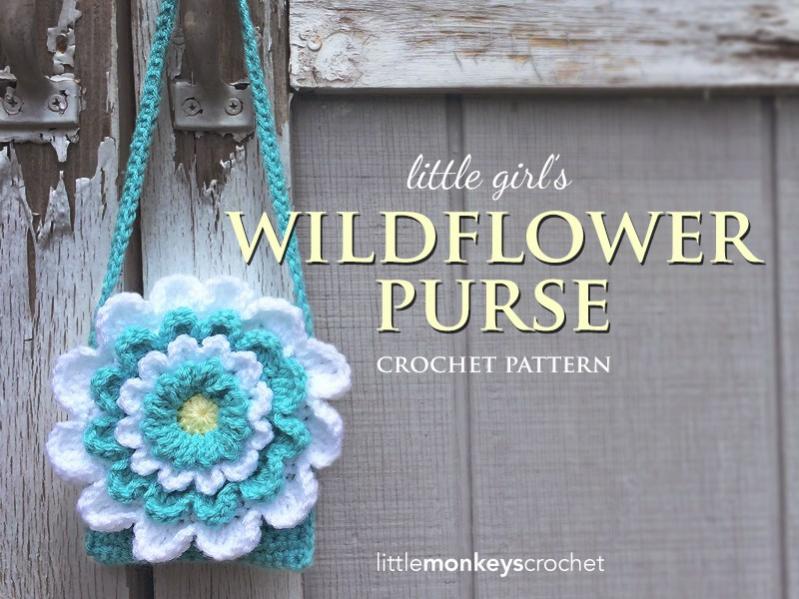 Crochet Little Girl's Wildflower Purse-girlswildflowerpurse-cover2-jpg