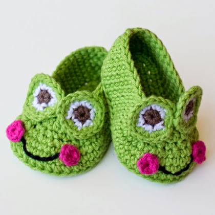 Frog Baby Booties Crochet Pattern-frogbabybooties-jpg