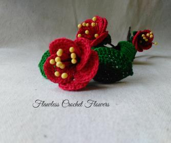 Red Cherry Blossoms Crochet Pattern-flawless-crochet-flowers-jpg
