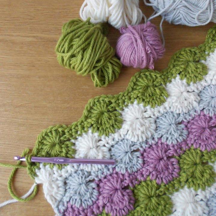 Easy crochet blanket - Starburst stitch blanket tutorial-easy-crochet-blanket-jpg