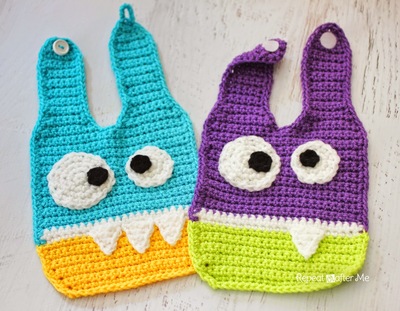 Crochet Monster Baby Bibs: Free Crochet Pattern (English Pattern)-crochet-monster-baby-bibs-free-crochet-pattern-jpg