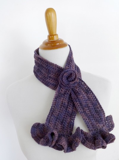 One Skein Vintage Blossom Crochet Scarf Free Crochet Pattern (English)-skein-vintage-blossom-crochet-scarf-free-crochet-pattern-jpg