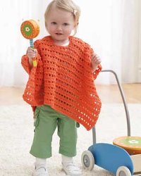 Orange Baby Poncho Free Crochet Pattern (English)-orange-baby-poncho-free-crochet-pattern-jpg