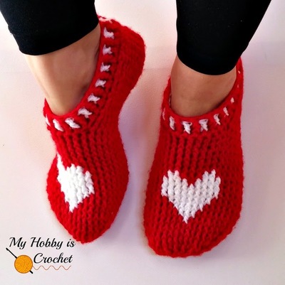 Heart and Sole Slippers Free Crochet Pattern (English)-heart-sole-slippers-free-crochet-pattern-jpg