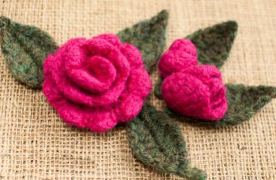 Felted Leaves and Rosebuds Free Crochet Pattern (English)-felted-leaves-rosebuds-free-crochet-pattern-jpg