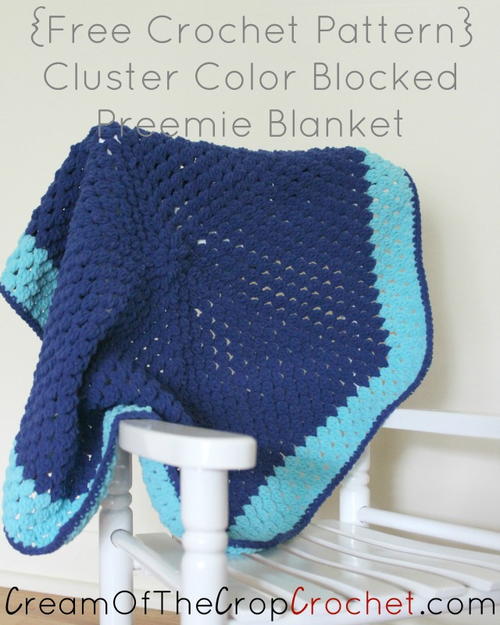 Cluster Color Blocked Preemie Blanket Free Crochet Pattern (English)-cluster-color-blocked-preemie-blanket-free-crochet-pattern-jpg