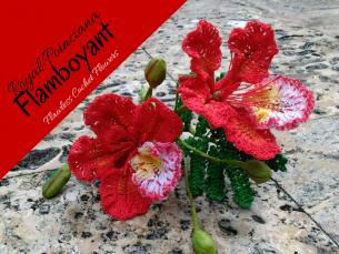 Flamboyant Royal Poinciana Crochet Flower-royal-poinciana-flamboyant-1-jpg