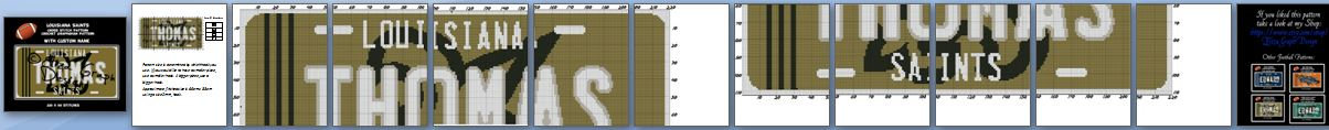 License Plate CROCHET Graphghan Blanket Pattern: Louisiana Saints-il_fullxfull-1242685533_qupw-jpg