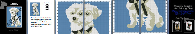 Dog Breeds: Bichon CROCHET Graphghan Blanket Pattern-il_fullxfull-956289290_2gmq-jpg
