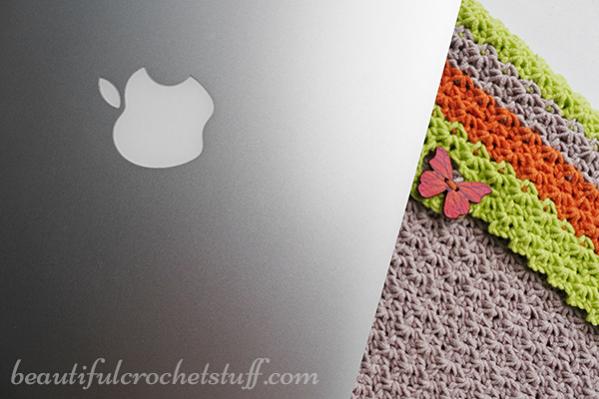 Crochet Case, Sleeve or Cover Free Pattern-crochet-mac-cover-9-jpg