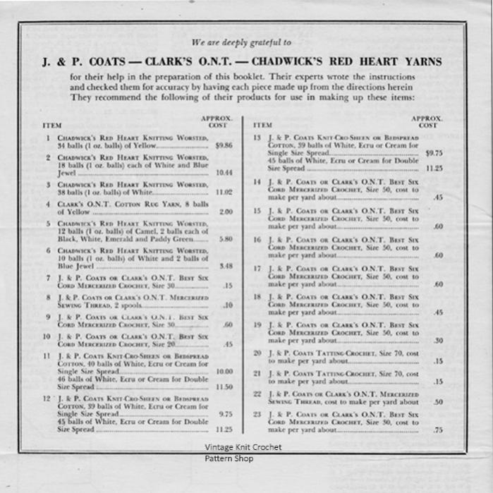 Coats &amp; Chadwicks 1947 Price Guide-coats-clarks-1947-thread-price-sheet-jpg