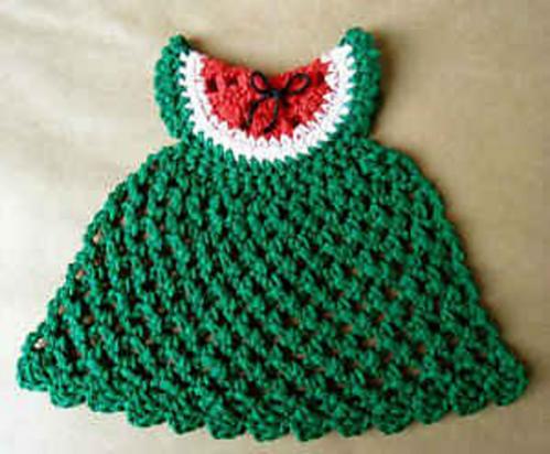 Watermelon Dress Dishcloth-dresses-jpg