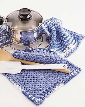 Simple Border Pot Holder &amp; Dishcloth Free Crochet Patterns (English)-simple-border-pot-holder-dishcloth-free-crochet-patterns-jpg