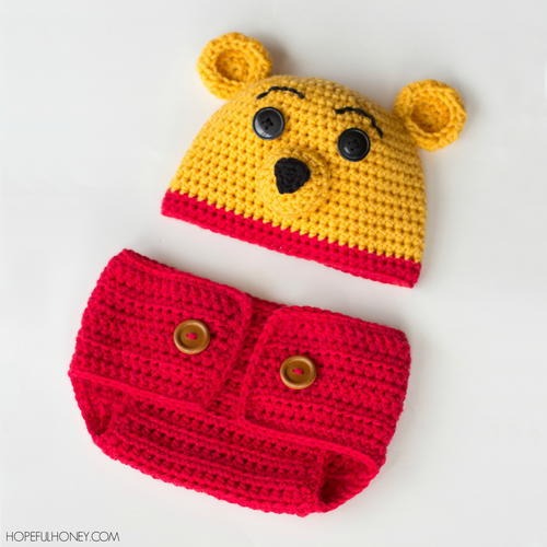 Winnie The Pooh Inspired Hat &amp; Diaper Cover Set Free Crochet Patterns (English)-winnie-pooh-inspired-hat-diaper-cover-set-free-crochet-patterns-jpg