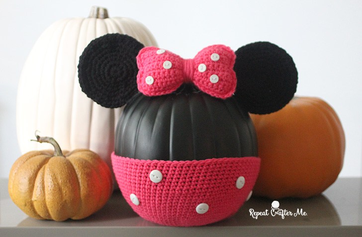 Minnie &amp; Mickey Mouse Crochet Pumpkin-minnie-jpg