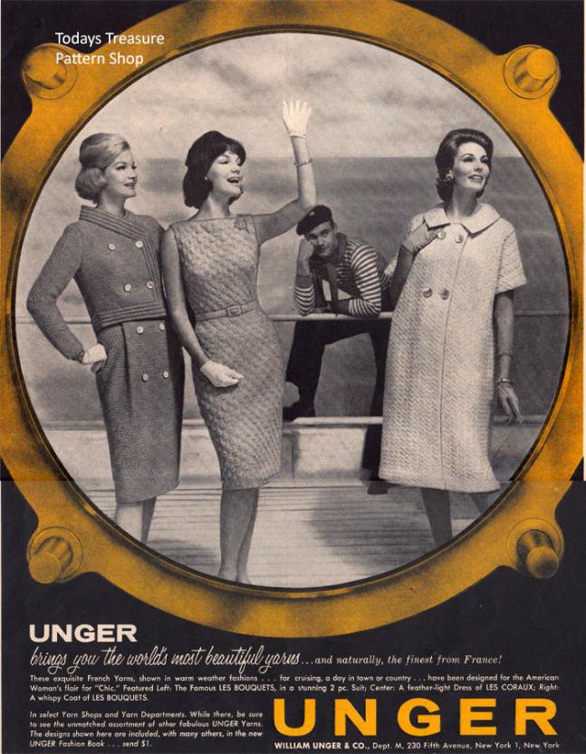 Ungers Les Bouquets Yarn-unger-yarns-1962-advertisement-jpg