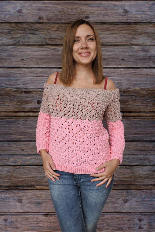 Crochet Sweater Pattern (Very beautiful!)-crochet-sweater-1-jpg