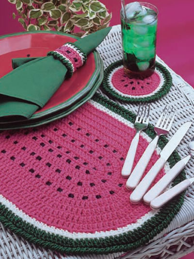 Watermelon Place Mat Set Free Crochet Pattern (English)-watermelon-mat-set-free-crochet-pattern-jpg