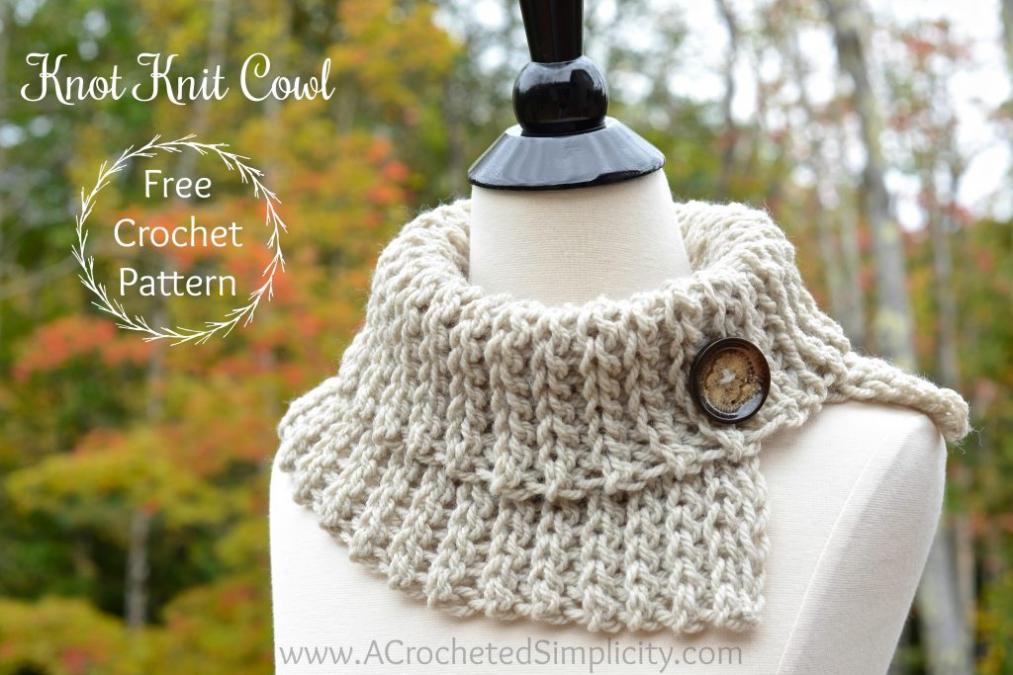Knot Knit Cowl for Ladies-knot-jpg