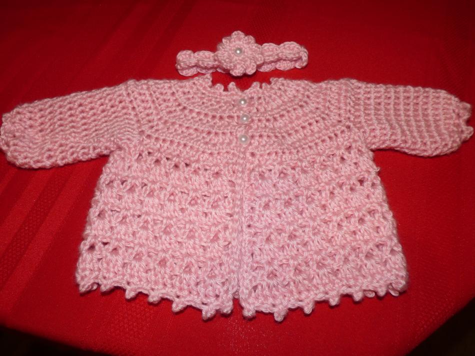 Sweater &amp; Headband for our new Great Granddaughter-p1070760-jpg