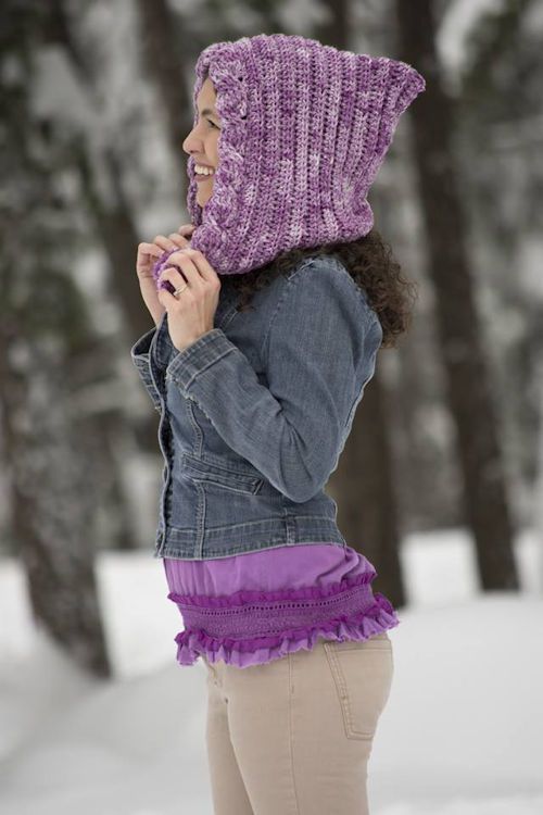 Snow Drifts Pixie Hood for Women-drifts1-jpg