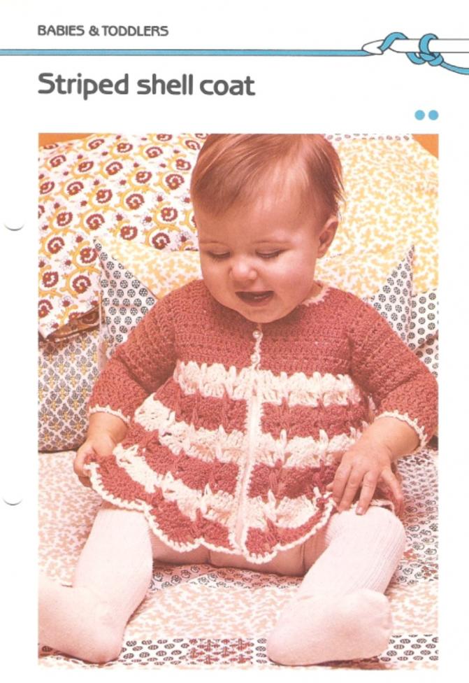 Crochet Striped Shell Baby Coat Pattern-shell-jpg