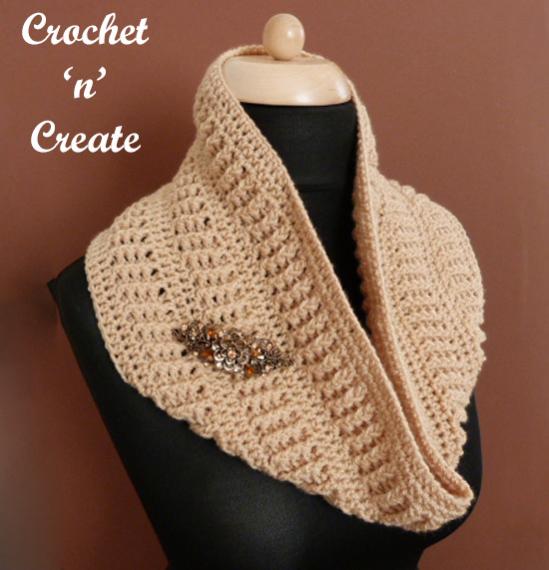 Crochet Ribbed  Cowl for Women-ribbed-jpg