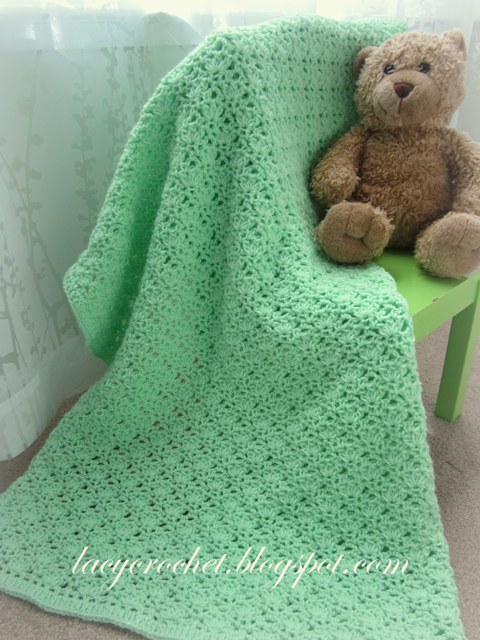 Green Baby Blanket Free Crochet Pattern (English)-green-baby-blanket-free-crochet-pattern-jpg