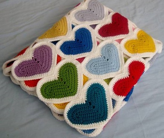 Heart Baby Blanket Free Crochet Pattern (Chart Pattern - English)-heart-baby-blanket-free-crochet-pattern-jpg