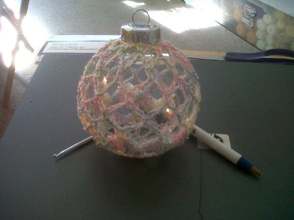 Some of my work-crochetedxmasball-jpg