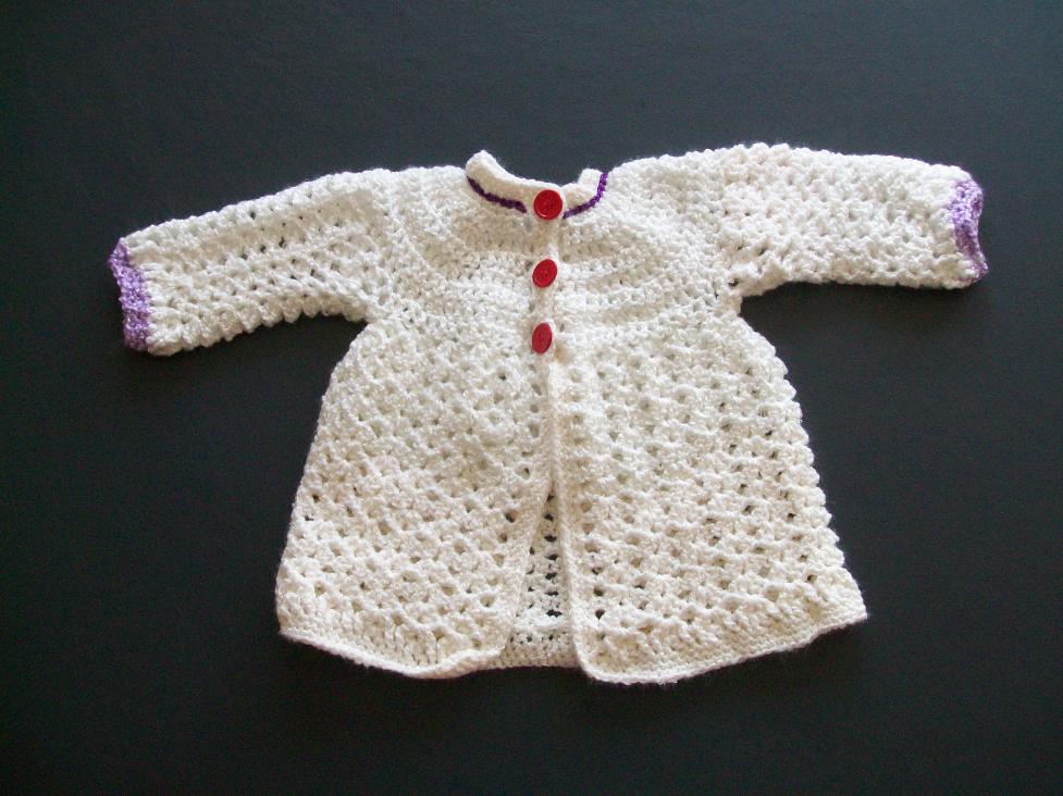 Crochet Baby Dress, chest 14&quot;-005-jpg