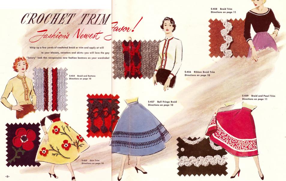 Crocheted Trim - Free Pattern Leaflet-vintage-crochet-trim-pattern-jpg