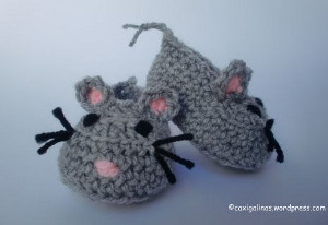 Baby Mouse Booties Free Crochet Pattern (English)-baby-mouse-booties-free-crochet-pattern-jpg