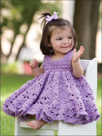 Collection of Toddler Girl's Crochet Dresses-crochet-dress-frilly-jpg